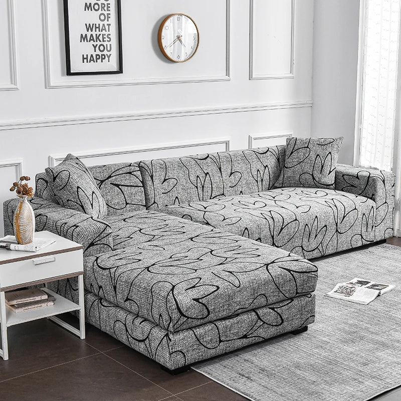 Stylish Floral Spandex Sofa Cover for Modern Homes