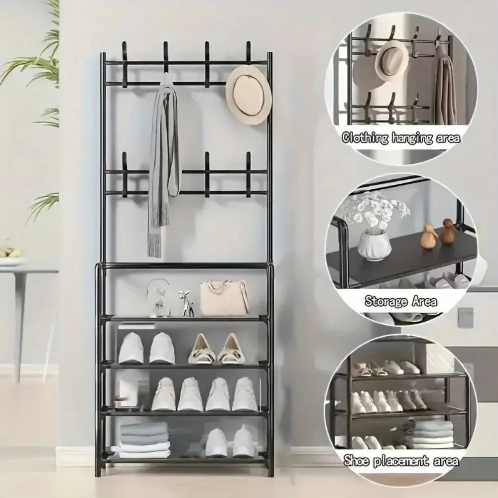 Versatile Multi-Layer Shoe and Hat Storage Rack