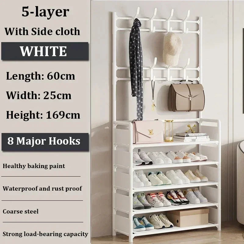 Versatile Multi-Layer Shoe and Hat Storage Rack