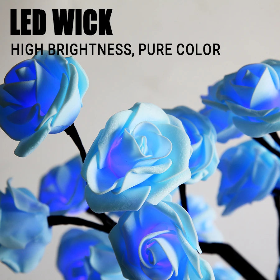 USB Rose Tree Lamp - Color Changing Night Light