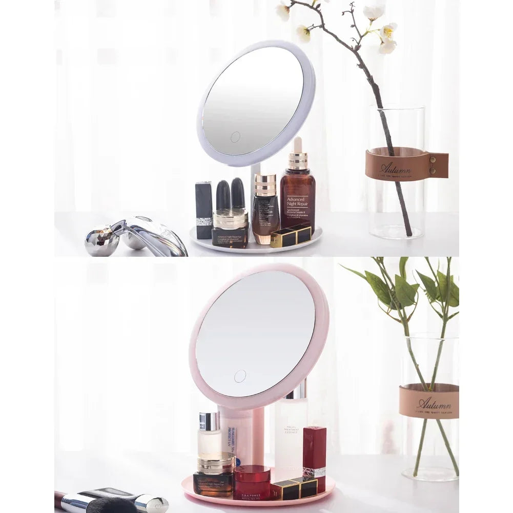 Versatile LED Makeup Mirror with Adjustable Lighting