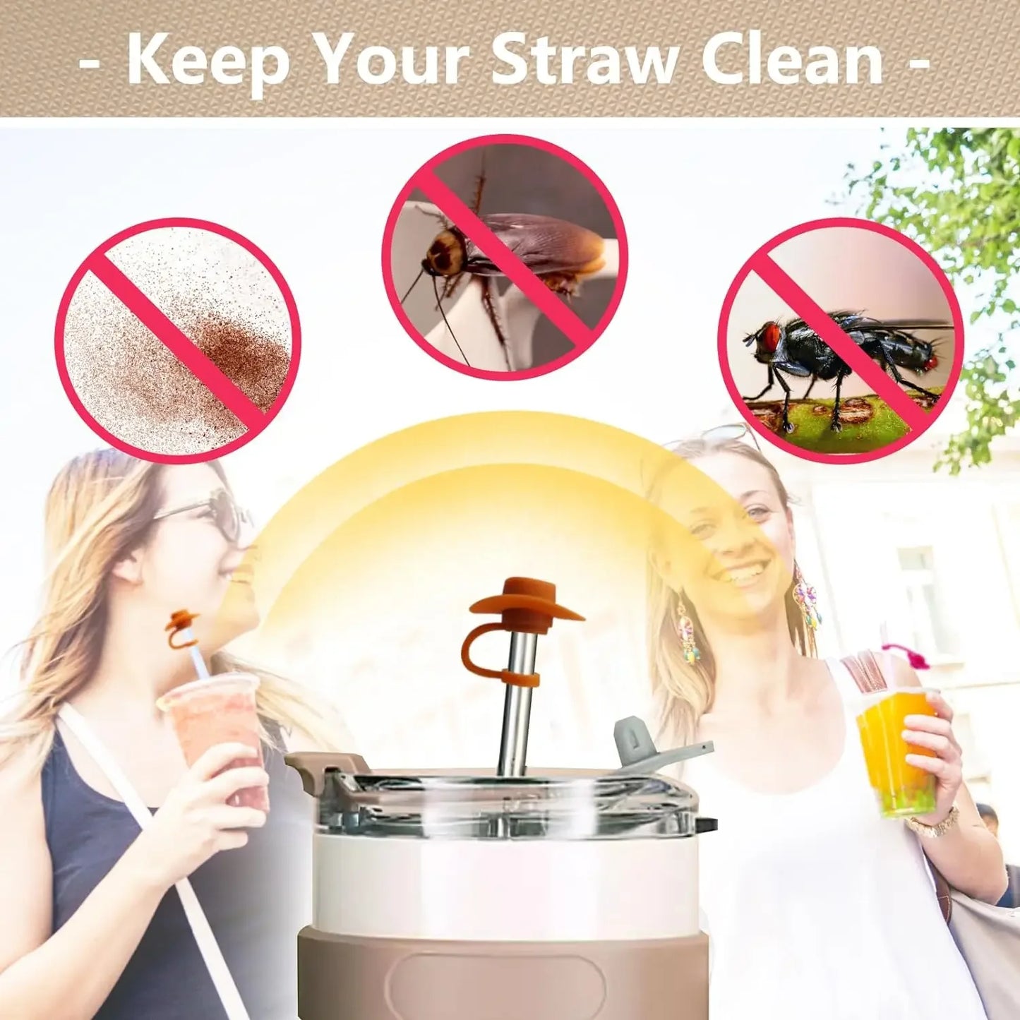 Charming Reusable Cowboy Hat Straw Caps in Various Sizes