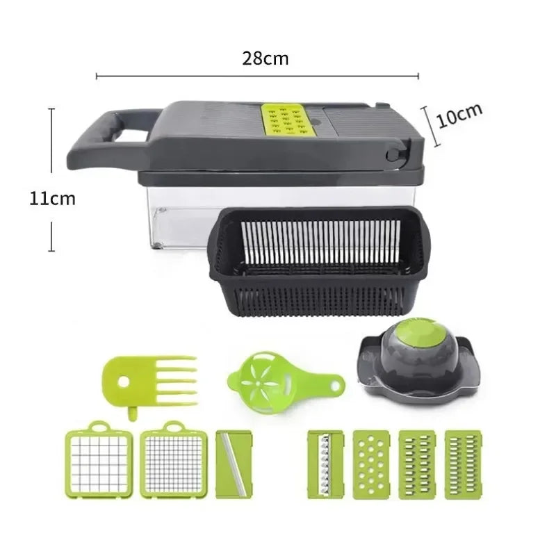 Versatile 16-in-1 Vegetable Chopper and Slicer