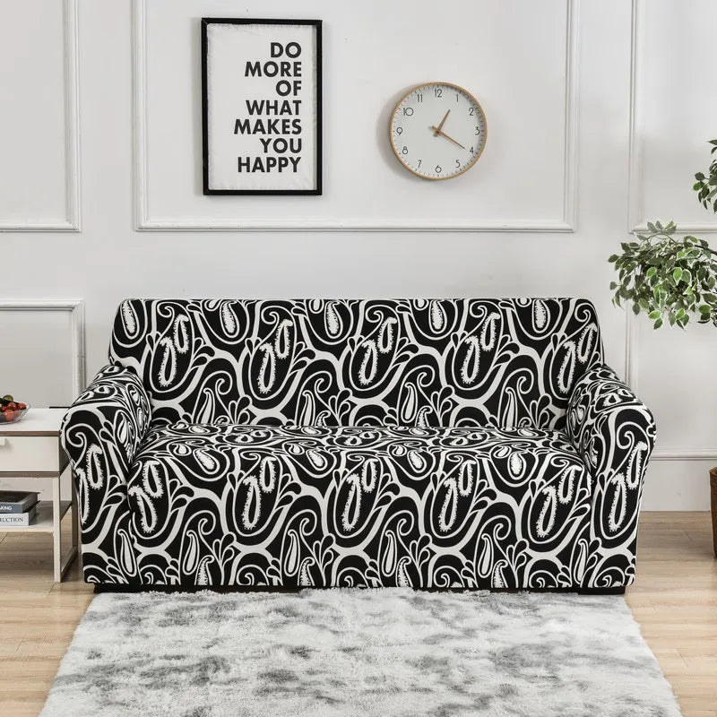 Stylish Floral Spandex Sofa Cover for Modern Homes