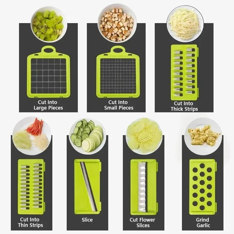Versatile 16-in-1 Vegetable Chopper and Slicer