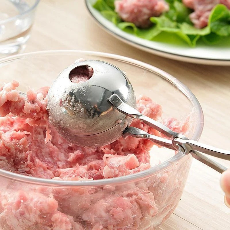 Versatile Stainless Steel Meatball Maker with Multiple Sizes