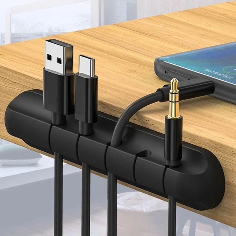 Silicone Cable Organizer for Tidy Desktop Management