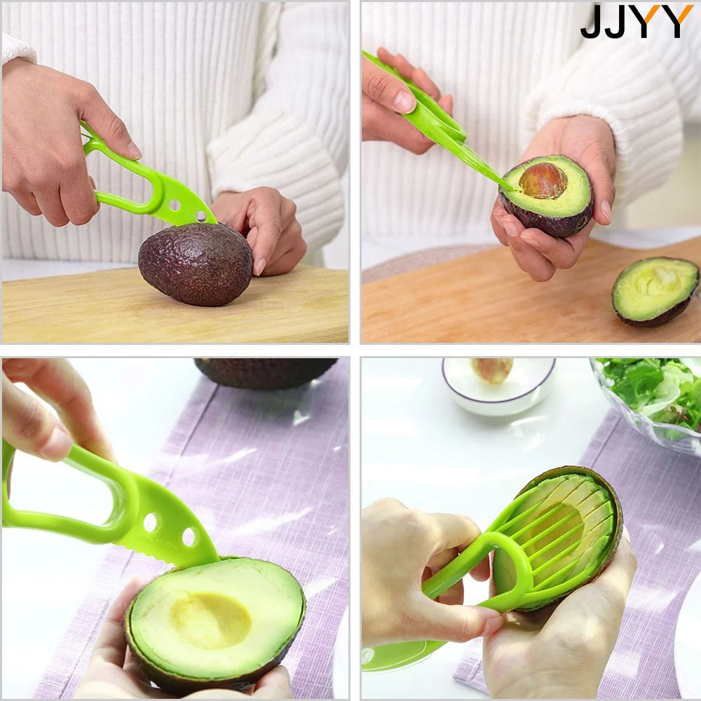 Versatile 3-in-1 Avocado Slicer for Kitchen