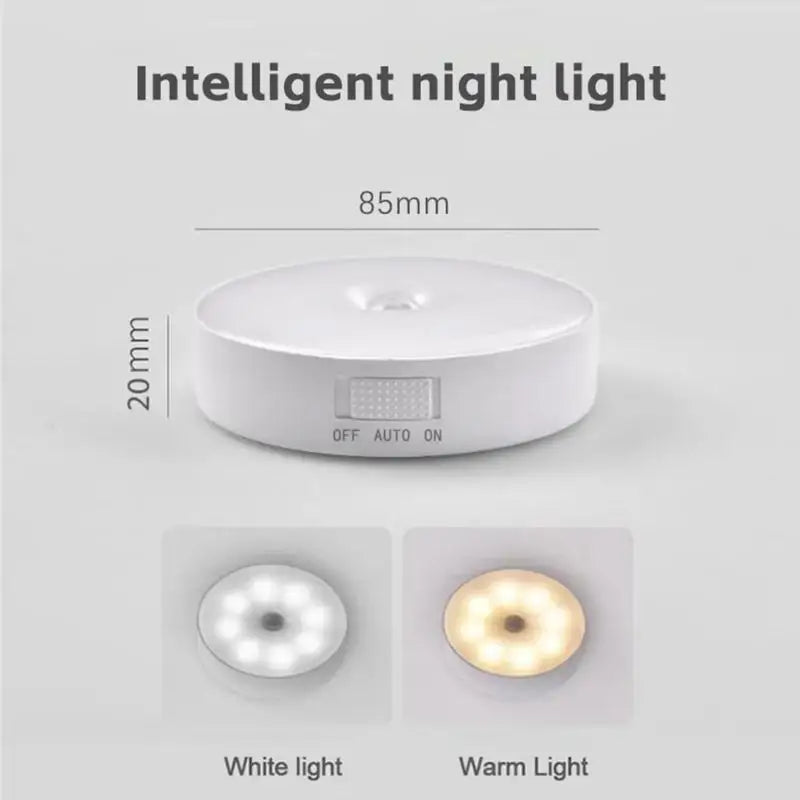 Smart LED Nightlight with Human Motion Sensor and USB Charging
