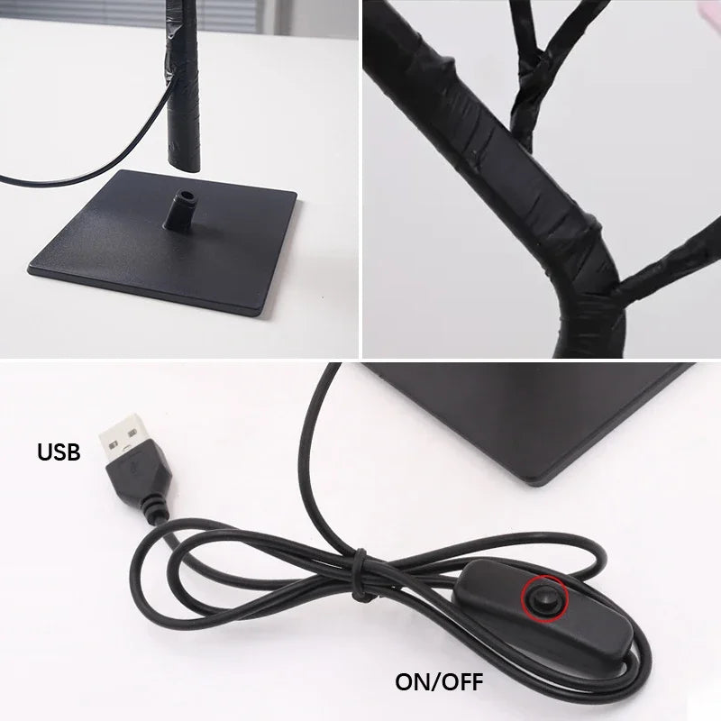 USB Rose Tree Lamp - Color Changing Night Light