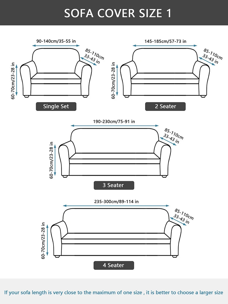 Stylish Floral Spandex Sofa Cover for Modern Homes