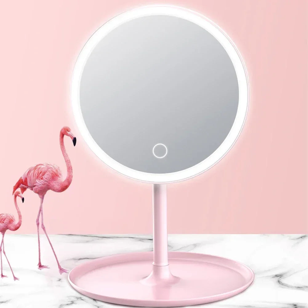 Versatile LED Makeup Mirror with Adjustable Lighting