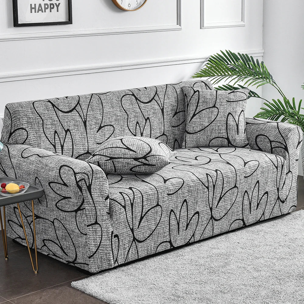 Stylish Floral Spandex Sofa Cover for Modern Homes