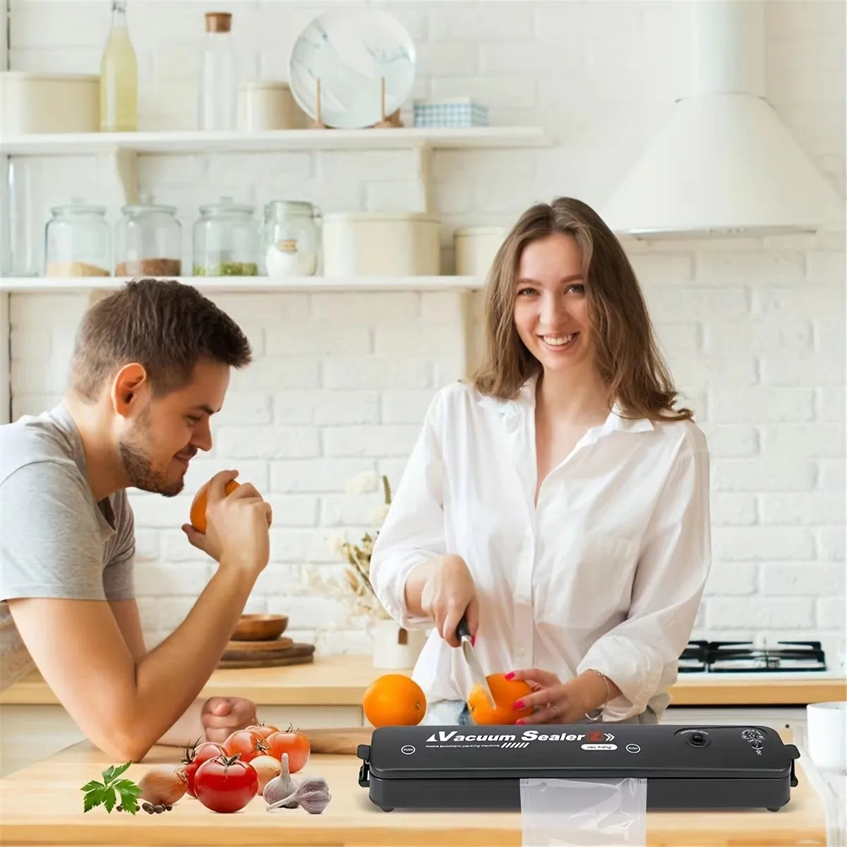 Efficient Black Vacuum Sealer for Food Preservation