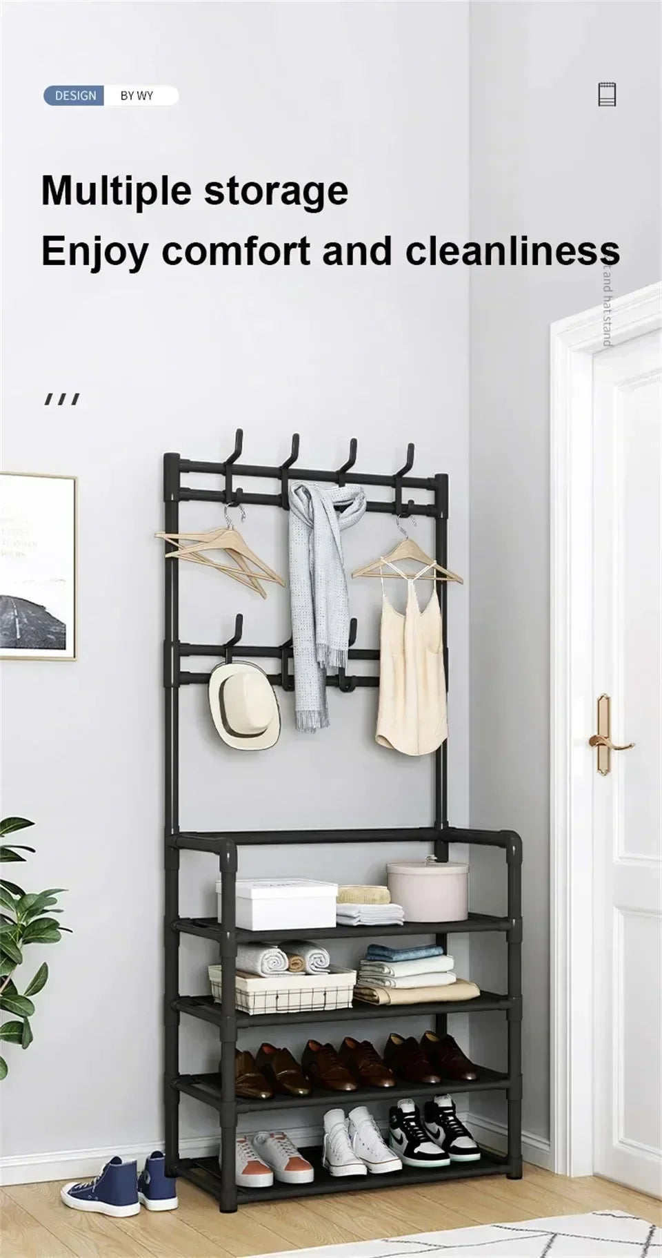 Versatile Multi-Layer Shoe and Hat Storage Rack