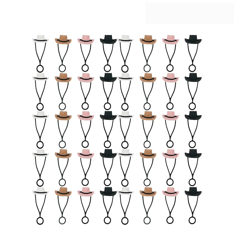 Charming Reusable Cowboy Hat Straw Caps in Various Sizes