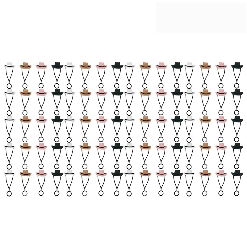 Charming Reusable Cowboy Hat Straw Caps in Various Sizes