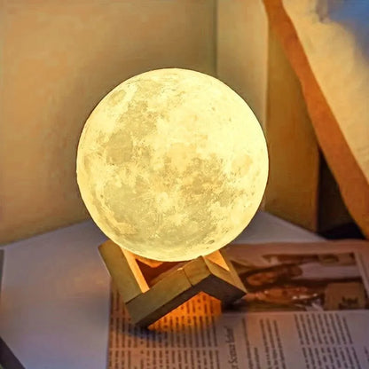 Enchanting LED Moon Lamp for Relaxation and Decor