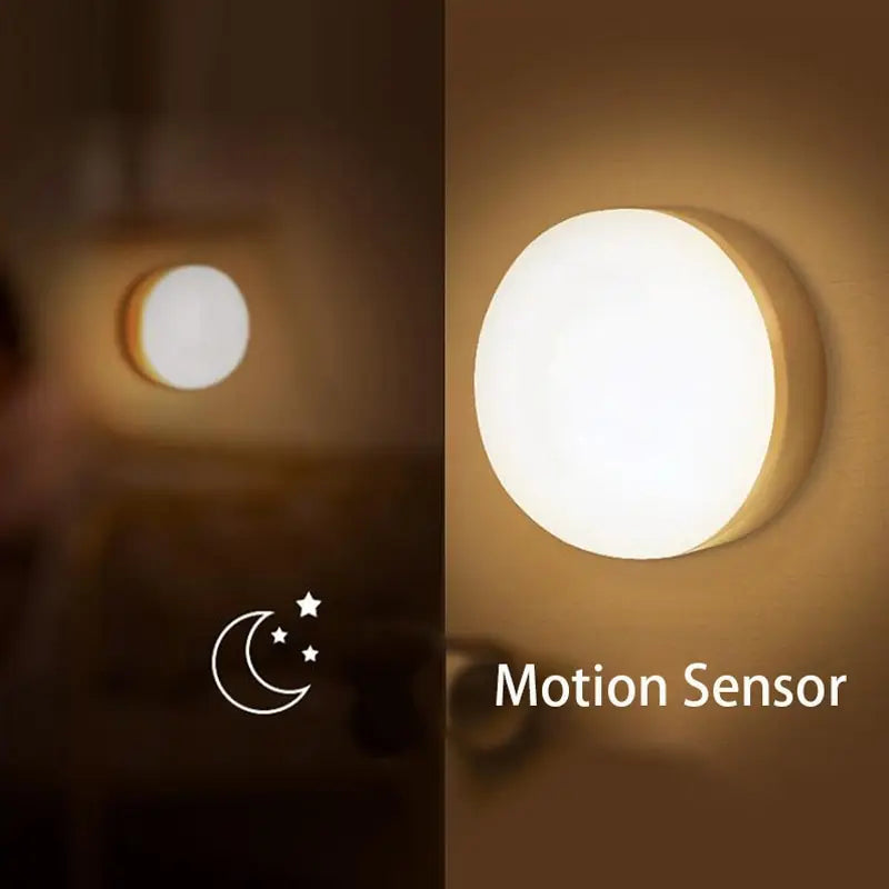 Smart LED Nightlight with Human Motion Sensor and USB Charging