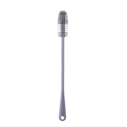 Grey Long Handle Silicone Cup Brush for Deep Cleaning