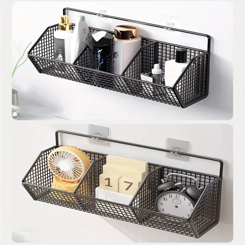 Stylish Wall-Mounted Kitchen Organizer with Multiple Grids