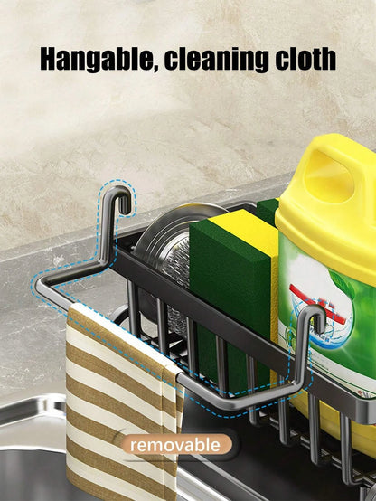 Multifunctional Kitchen Sponge Holder with Drainage Rack