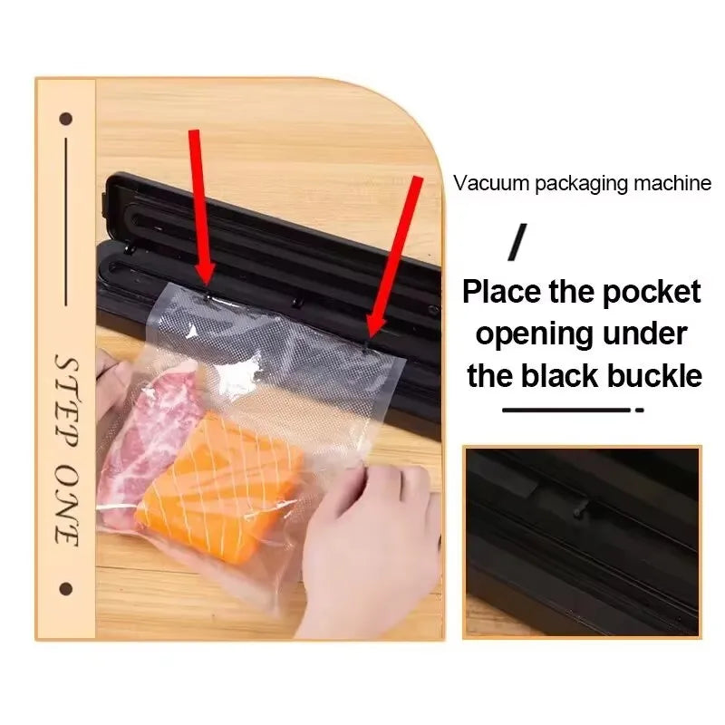 Efficient Black Vacuum Sealer for Food Preservation