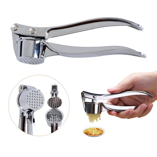 Stainless Steel Garlic Press - Effortless Crushing Tool