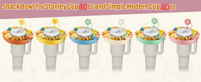 Fun and Functional Snack Bowl for Stanley Tumblers