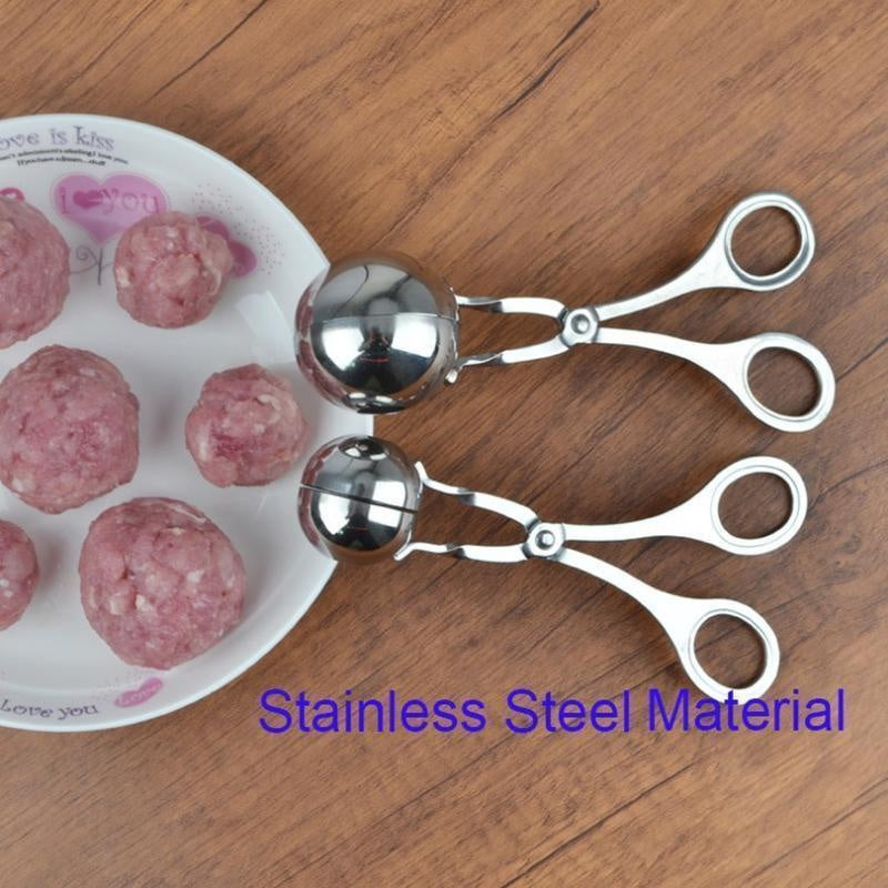 Versatile Stainless Steel Meatball Maker with Multiple Sizes