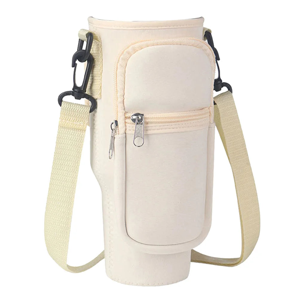 Stylish 40oz Water Bottle Carrier with Adjustable Strap