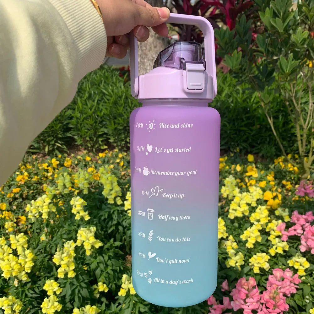 Motivational Hydro Flask with Time Markers