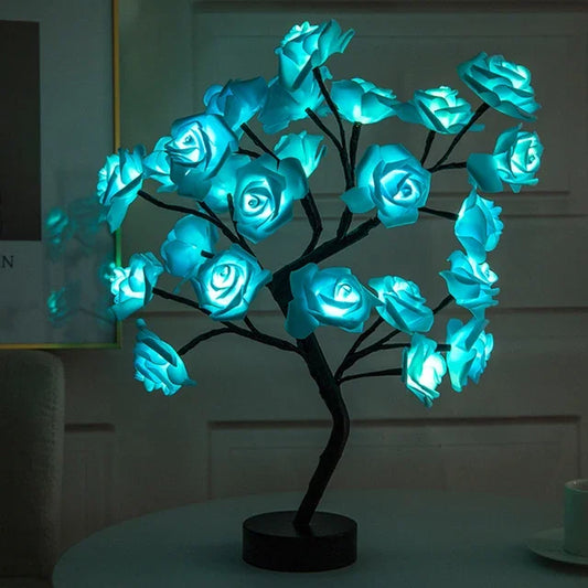 USB Rose Tree Lamp - Color Changing Night Light