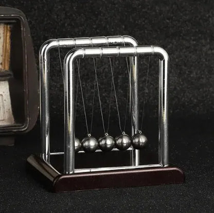 Classic Newton's Cradle Physics Toy for Stress Relief