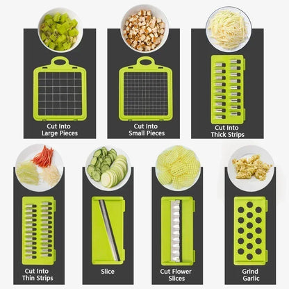 Versatile 16-in-1 Vegetable Chopper and Slicer