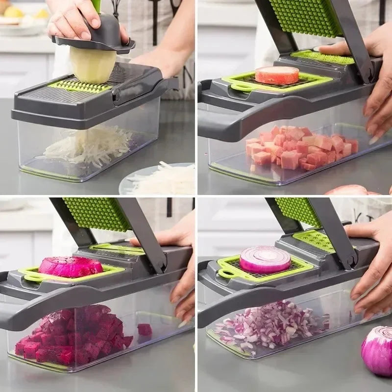 Versatile 16-in-1 Vegetable Chopper and Slicer