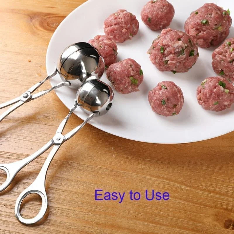 Versatile Stainless Steel Meatball Maker with Multiple Sizes