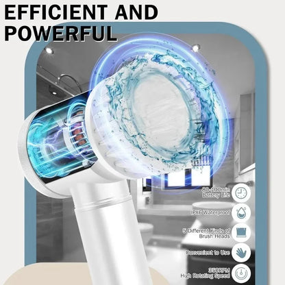 Rechargeable Electric Spin Cleaning Brush for Home