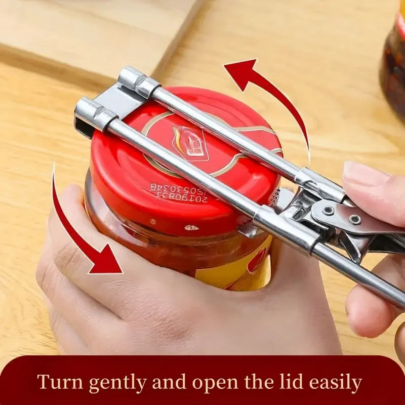 Versatile Stainless Steel Jar Opener for Effortless Access