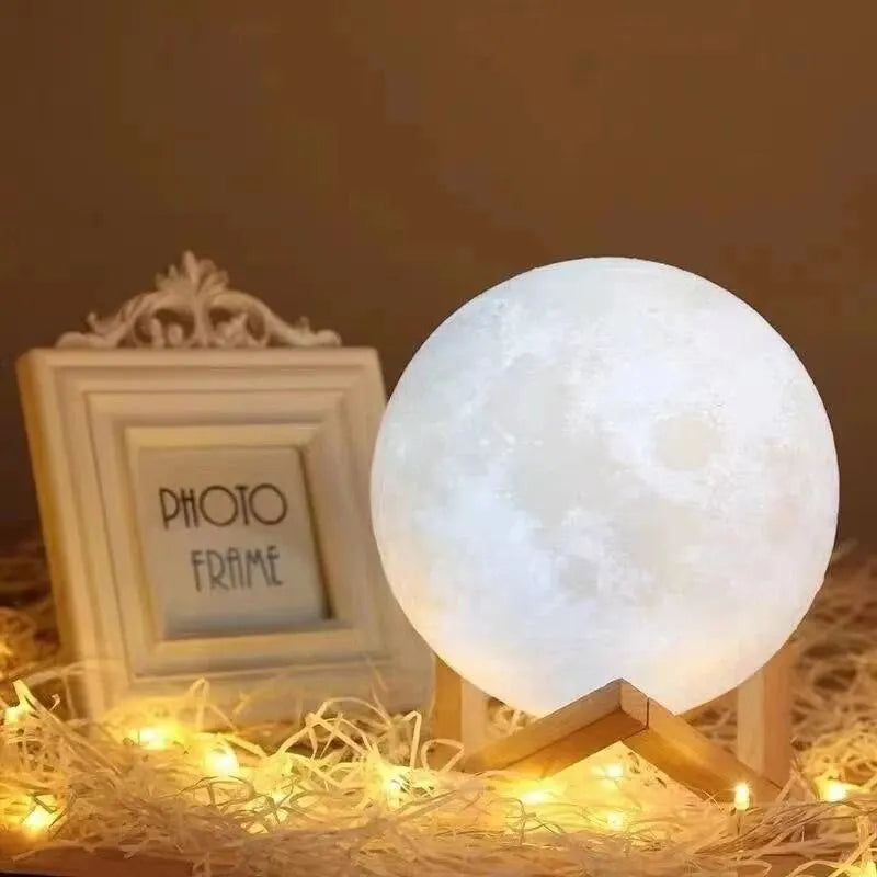 Enchanting LED Moon Lamp for Relaxation and Decor