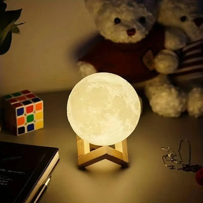 Enchanting LED Moon Lamp for Relaxation and Decor