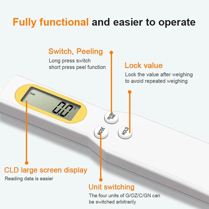 Versatile Digital Measuring Spoon for Precise Cooking