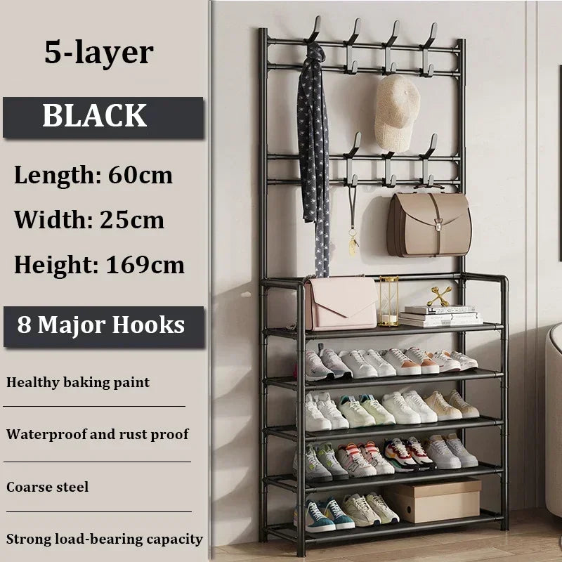 Versatile Multi-Layer Shoe and Hat Storage Rack