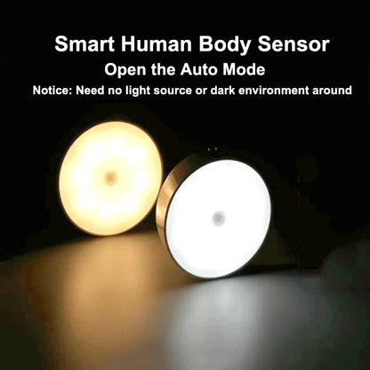 Smart LED Nightlight with Human Motion Sensor and USB Charging