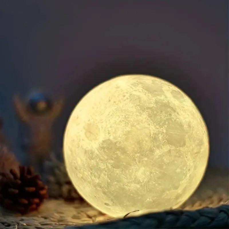 Enchanting LED Moon Lamp for Relaxation and Decor