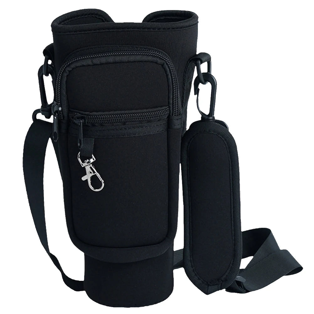 Stylish 40oz Water Bottle Carrier with Adjustable Strap