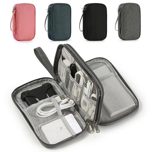 Portable Travel Organizer for Digital Accessories