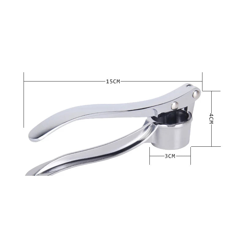 Stainless Steel Garlic Press - Effortless Crushing Tool