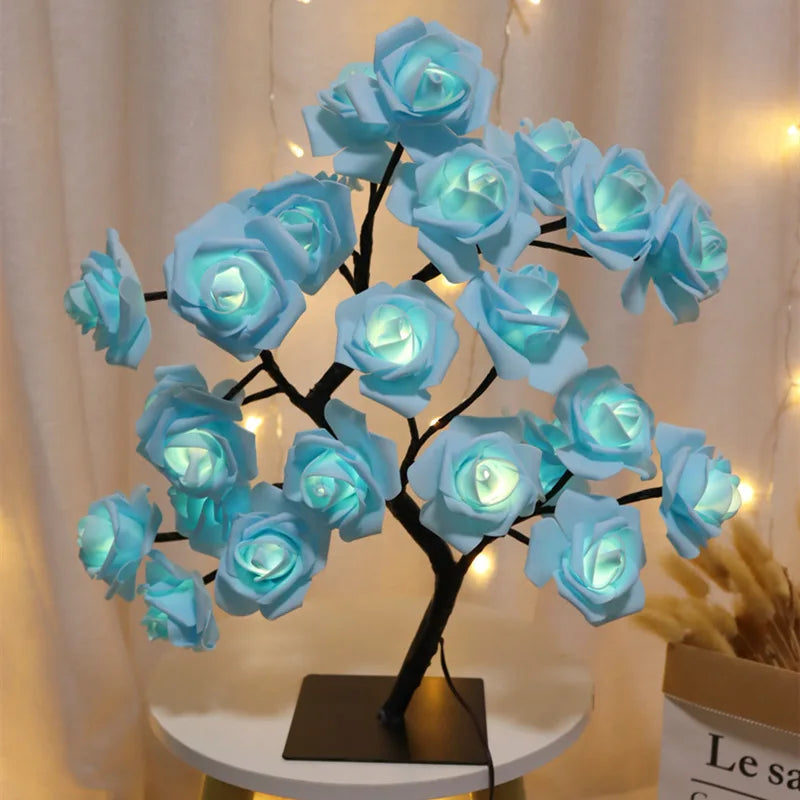 USB Rose Tree Lamp - Color Changing Night Light