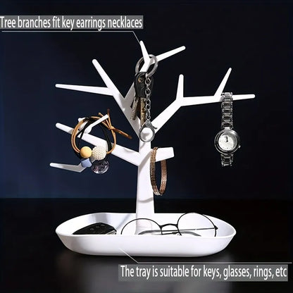 Elegant Tree-Shaped Jewelry and Key Display Stand